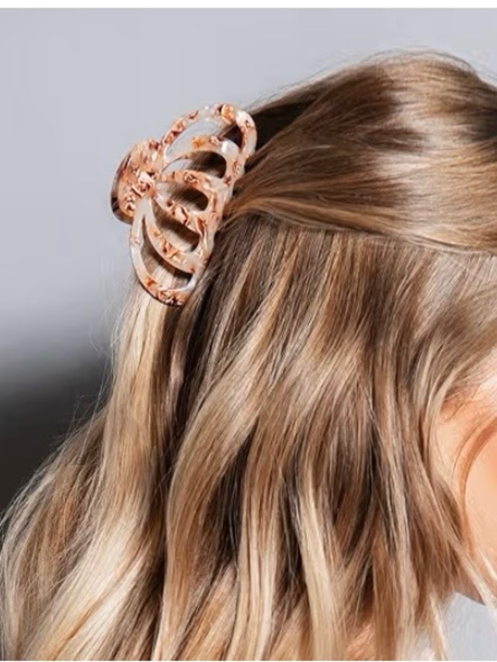 Tortoise Shell Large JellyFish Claw Clip